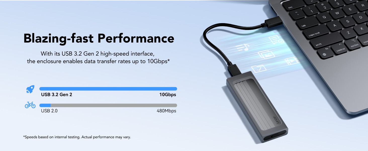 Lexar E300 M.2 Nvme SSD Enclosure